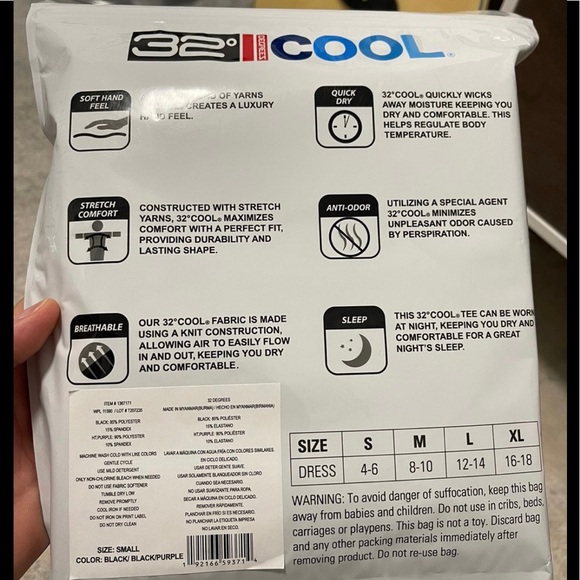 Brand New 3-Pack Women's Small 32 Degrees COOL Short Sleeve Scoop Neck Shirts - Picture 7 of 10